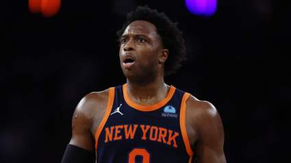 Knicks’ OG Anunoby Reacts to Mikal Bridges Trade