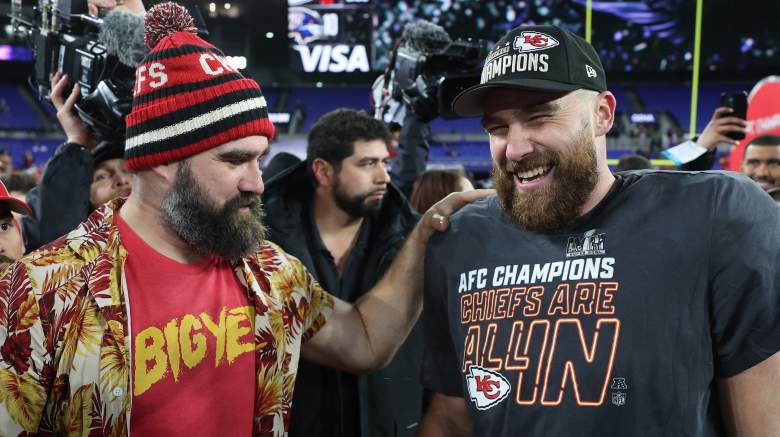 Jason Kelce and Travis Kelce.