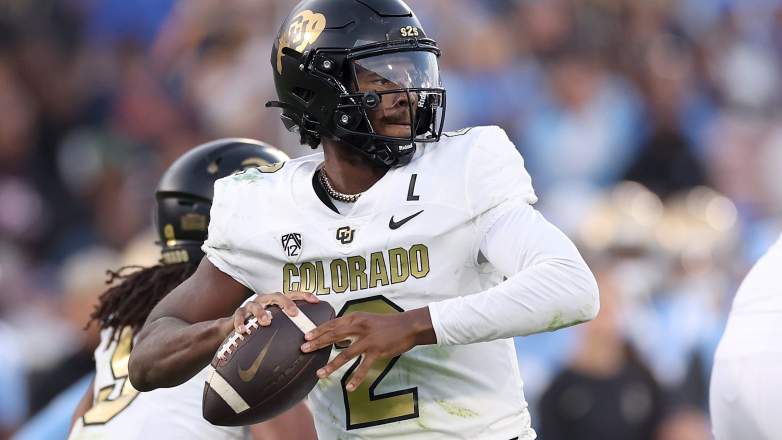 Colorado QB Shedeur Sanders.