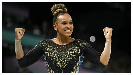 Simone Biles’ Top Rival Rebeca Andrade Vaults With Blurred Vision: Report