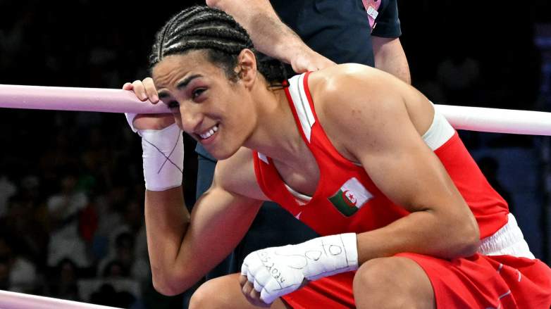 Imane Khelif, Algerian Olympic boxer.