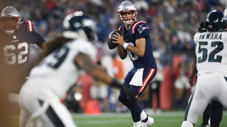 Patriots’ Jacoby Brissett has “slacked off” on Drake Maye’s rise