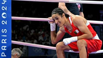 Algerian Boxer Imane Khelif Bursts Into Tears After Win to Clinch Olympic Medal