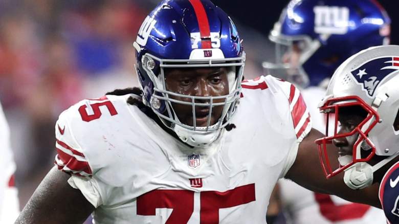 Giants OT Joshua Ezeudu.