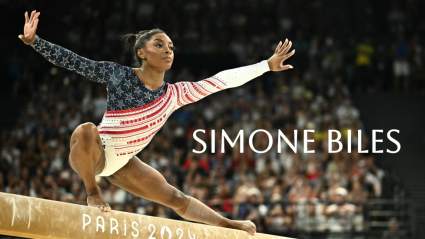 What Does Simone Biles Write on the Balance Beam?