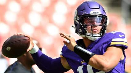 Vikings’ Rookie Playmaker Sends 3-Word Reaction to Jaren Hall