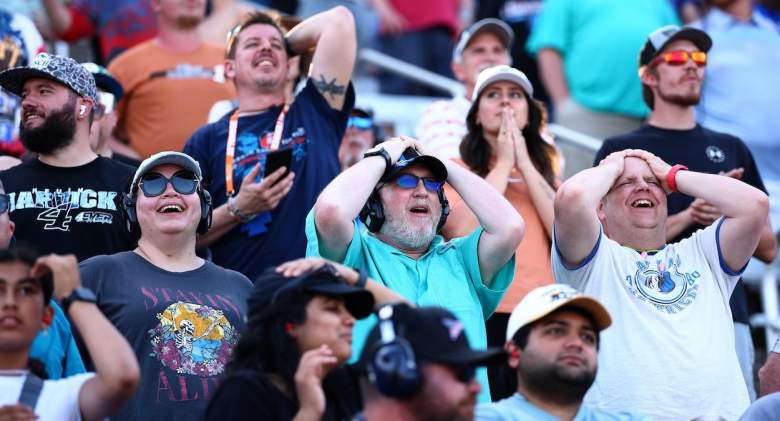 NASCAR fans at the race in Texas.