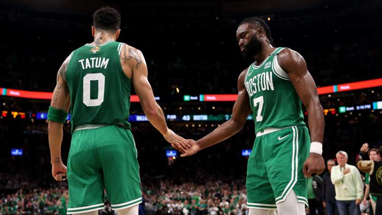 Jayson Tatum and Jaylen Brown