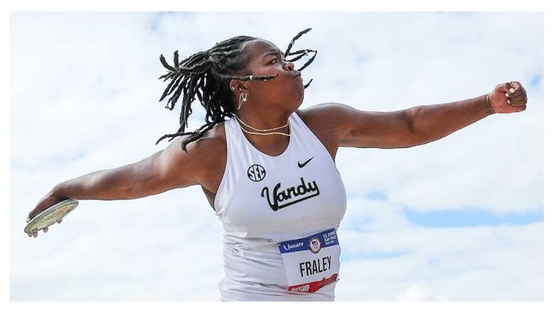 Veronica Fraley competes in the women's discus throw final on Day Seven of the 2024 U.S. Olympic Team Track & Field Trials. She's launched a GoFundMe to help her Olympic efforts.