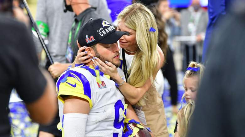 Matthew Stafford and his wife, Kelly Stafford