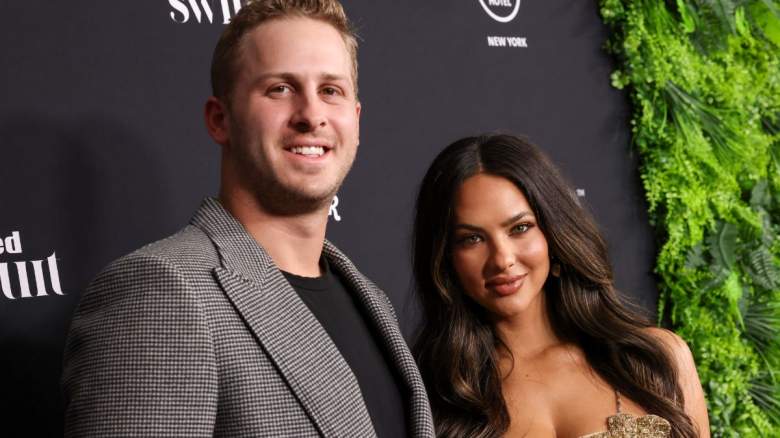 Detroit Lions quarterback Jared Goff and wife Christen Harper.