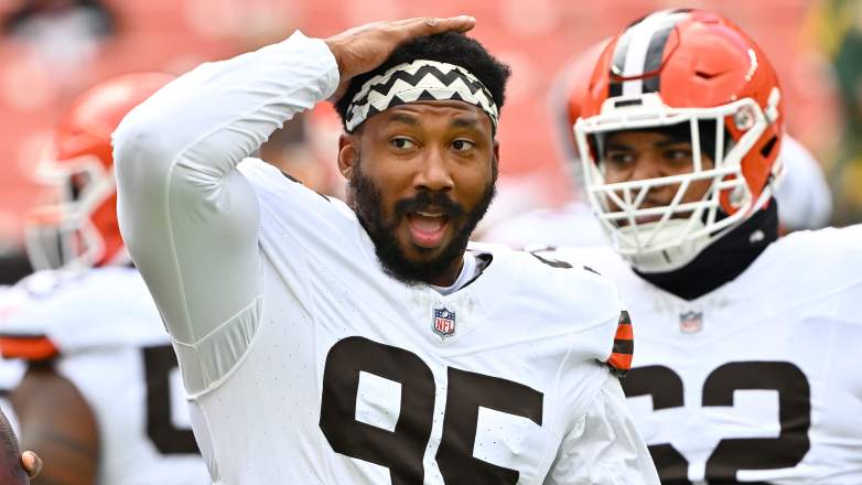 Cleveland Browns star Myles Garrett.