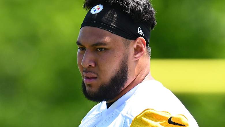 Steelers offensive tackle Troy Fautanu.