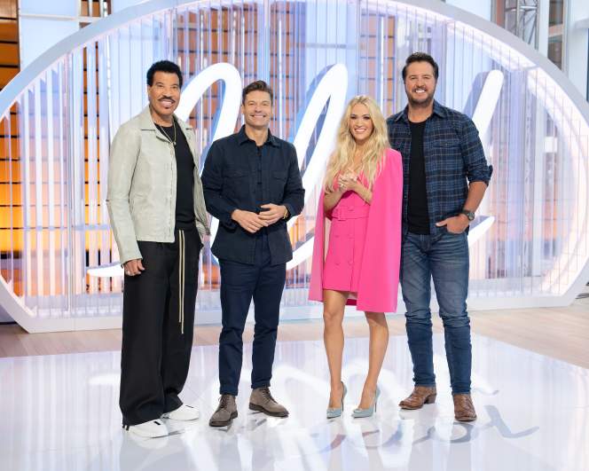 Lionel Richie, Ryan Seacrest, Carrie Underwood, Luke Bryan