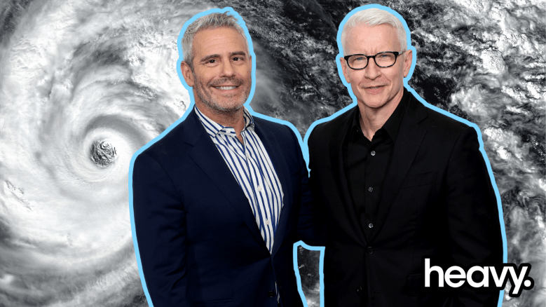 Andy Cohen reacts to Anderson Cooper Hurricane Incident