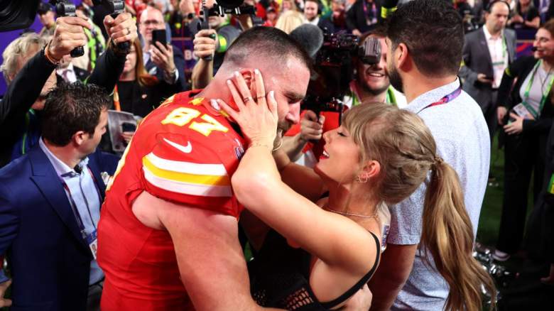 Taylor Swift and Travis Kelce.