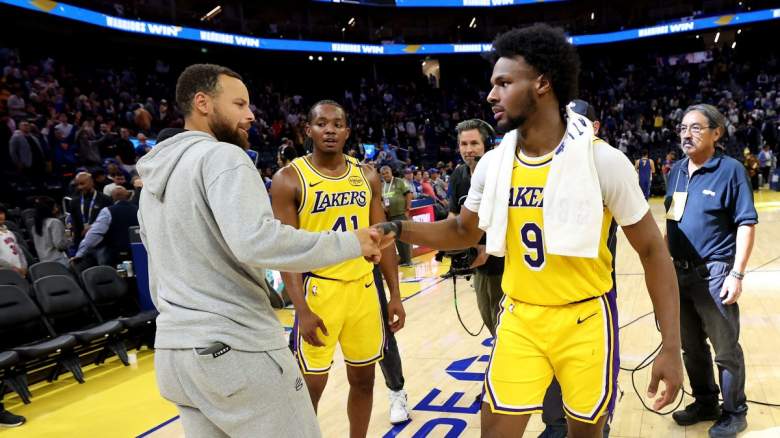 Bronny James, Steph Curry, Quincy Olivari, Lakers