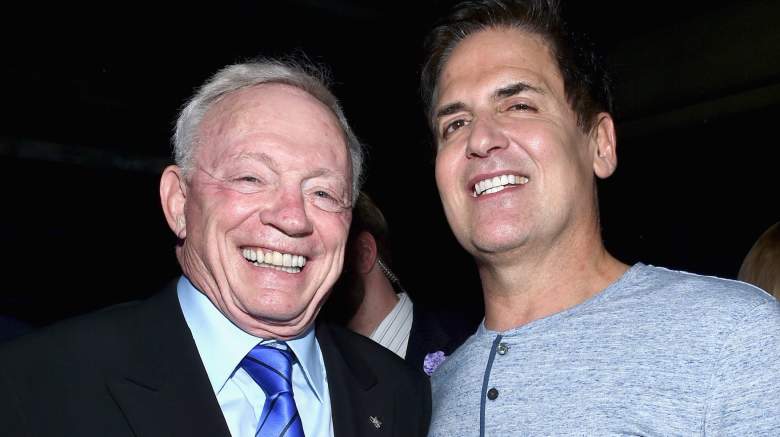 Cowboys owner Jerry Jones (left) and Mavericks owner Mark Cuban