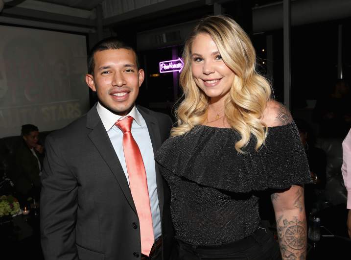 Javi Marroquin and Kailyn Lowry pose together in 2017.