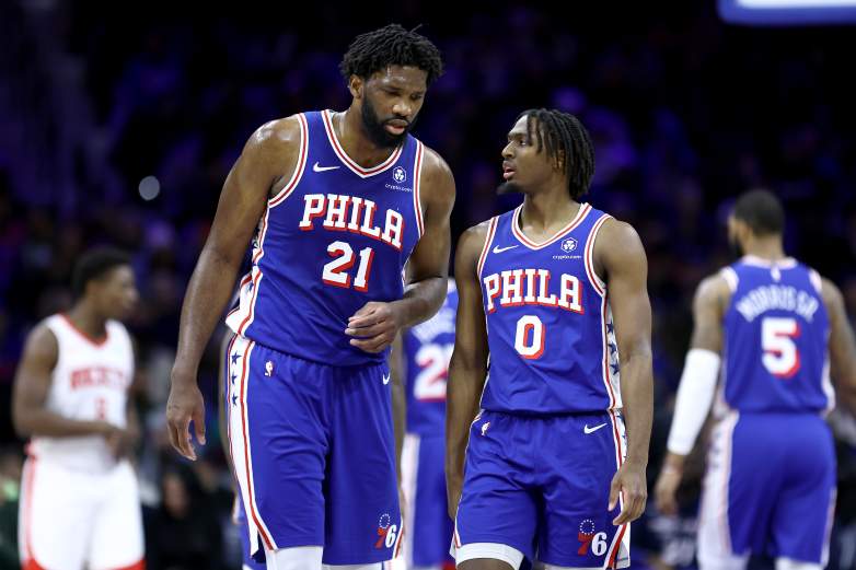 Joel Embiid and Tyrese Maxey