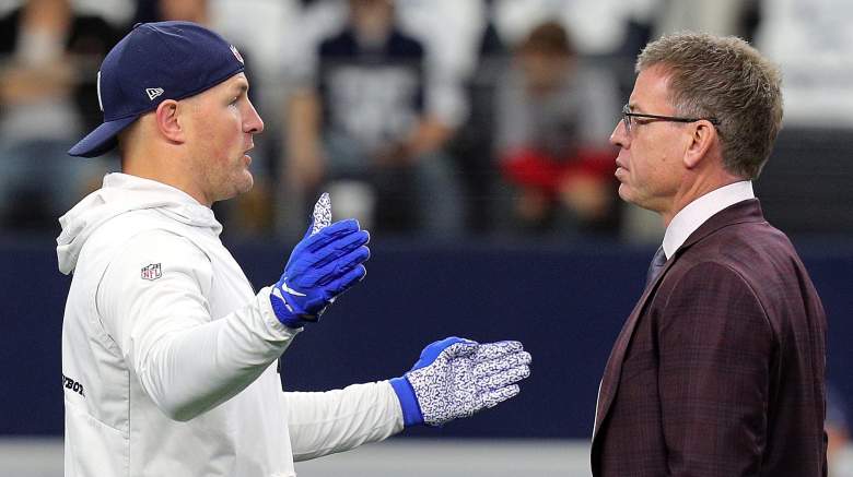 Ex-Cowboys stars Jason Witten (left) and Troy Aikman