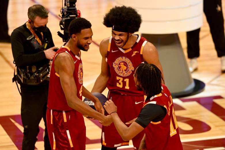 evan mobley darius garland jarrett allen