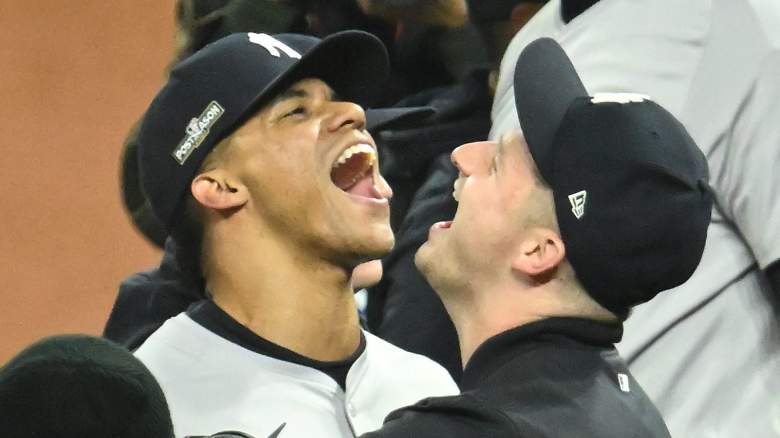 Yankees star Juan Soto (left)