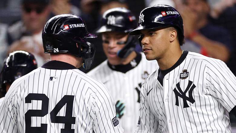 Yankees star Juan Soto (right)