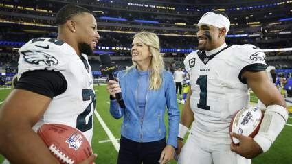 Eagles’ Jalen Hurts Sends 4-Word Message on RB Saquon Barkley After Historic Night