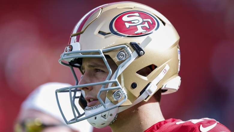 San Francisco 49ers' quarterback Brock Purdy