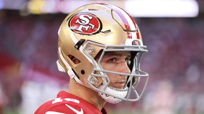 San Francisco 49ers' quarterback Brock Purdy