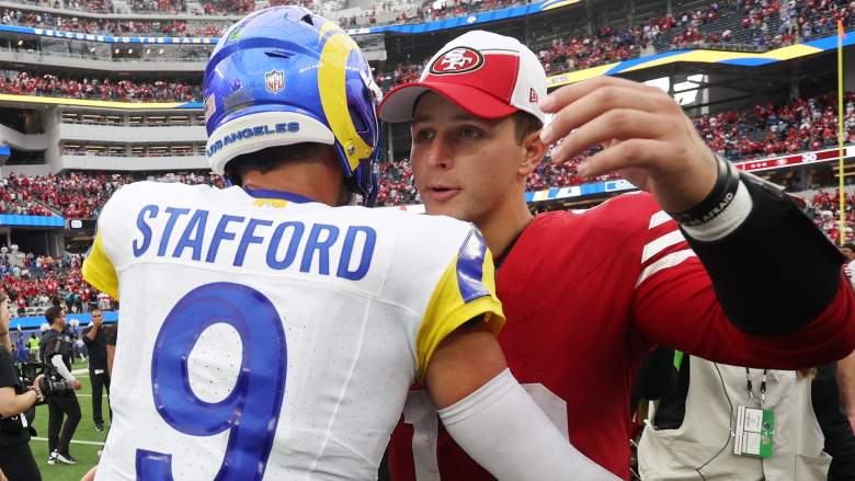 Brock Purdy and Matthew Stafford