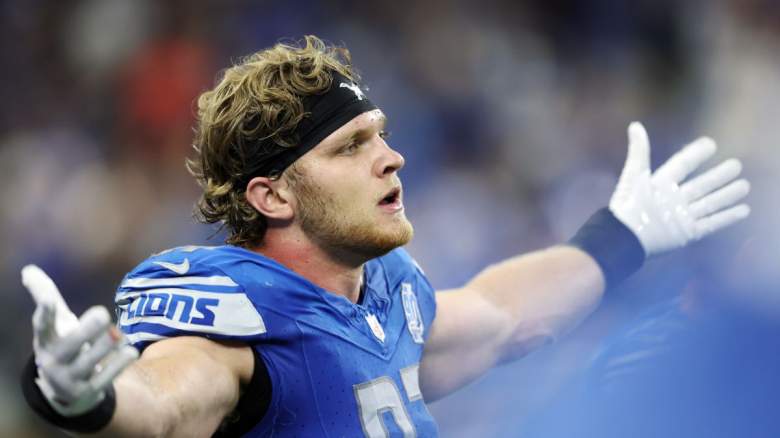 Detroit Lions defensive end Aidan Hutchinson