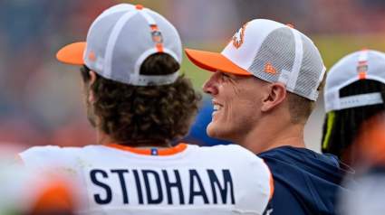 Broncos’ Bo Nix Tips Cap to Backups Jarrett Stidham, Zach Wilson