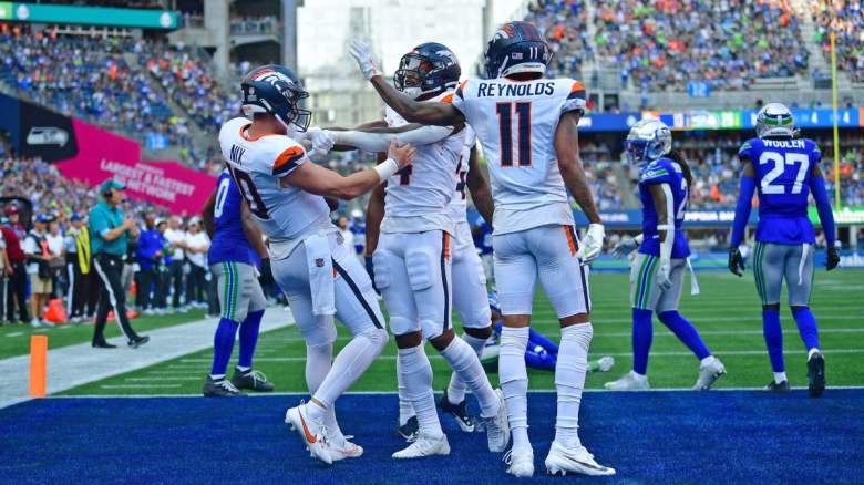 Bo Nix, Courtland Sutton, Josh Reynolds, Denver Broncos