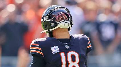 Bears QB Caleb Williams Leans Into Soccer “GOAT” With Eye-Rolling Celebration