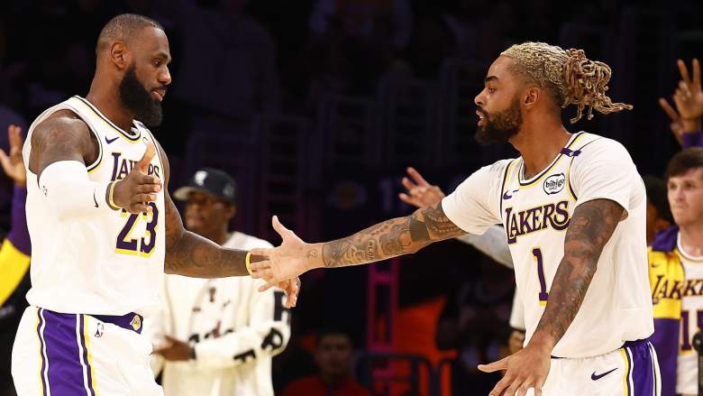 LeBron James, D'Angelo Russell, Lakers