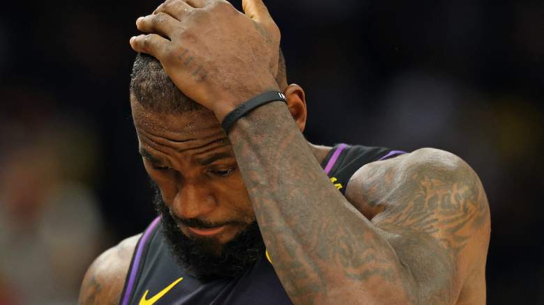 Lebron James appears worried