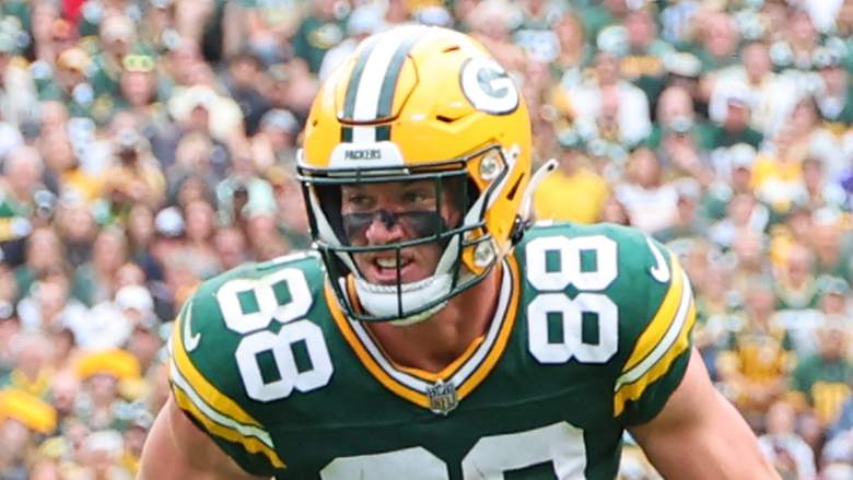 Green Bay Packers' tight end Luke Musgrave