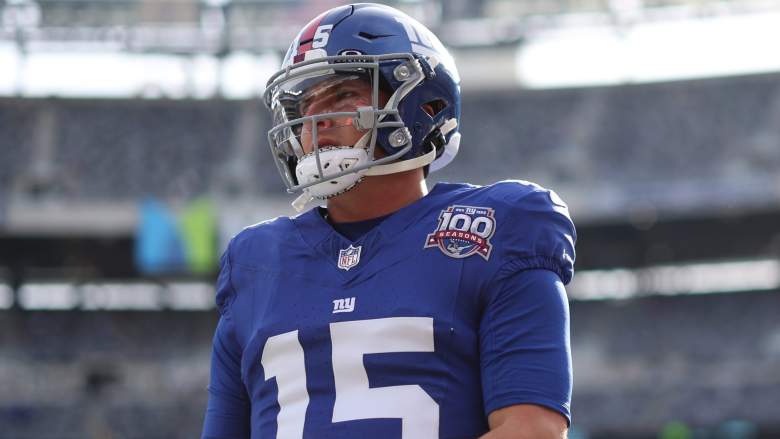 Giants QB Tommy DeVito.