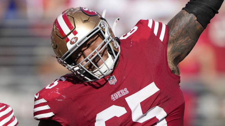 San Francisco 49ers' offensive lineman Aaron Banks