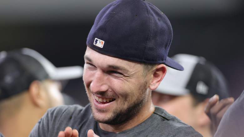 Alex Bregman celebrates