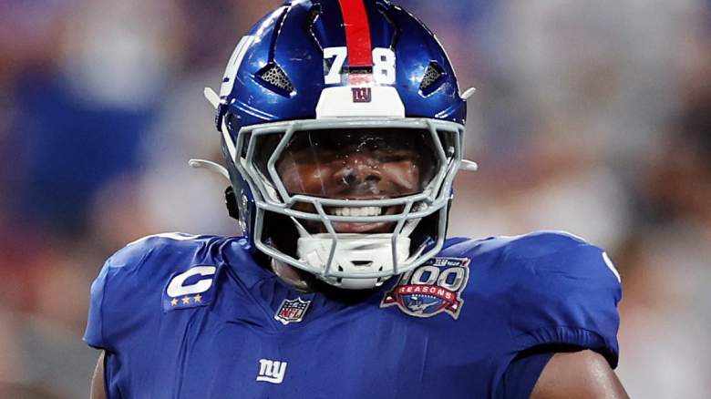 Giants left tackle Andrew Thomas.