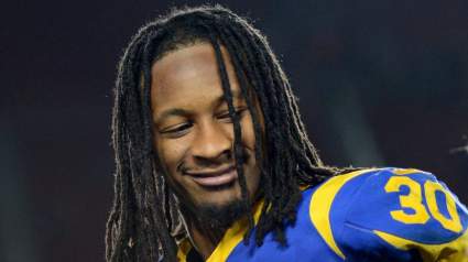 Todd Gurley Turns Heads Before Rams Face Eagles in NFC Playoffs