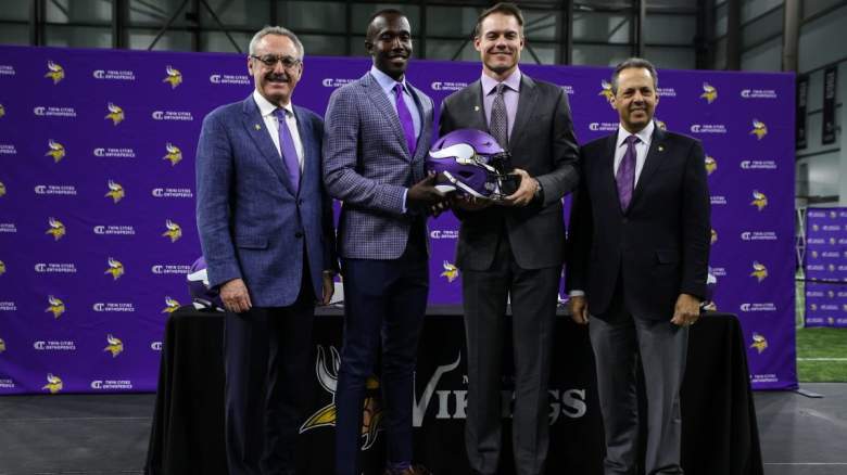 Zygi Wilf, Kwesi Adofo-Mensah, Kevin O'Connell, Mark Wilf, Minnesota Vikings