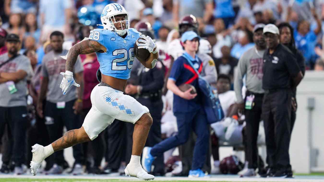 Broncos Projected to Add UNC RB Omarion Hampton in 2025 Draft