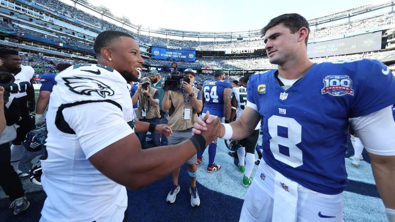 Saquon Barkley and Daniel Jones