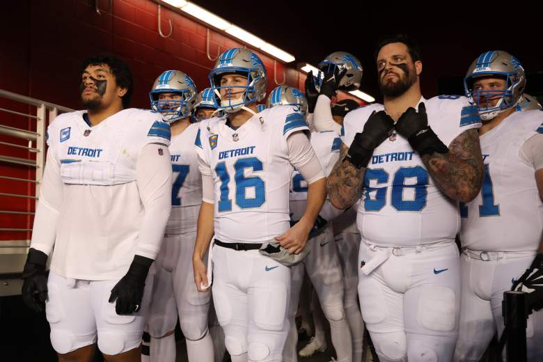 Penei Sewell, Jared Goff, Taylor Decker, Los Angeles Rams