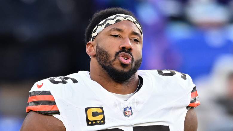 Cleveland Browns star Myles Garrett hinted at an extension.