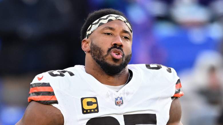 Browns star Myles Garrett.